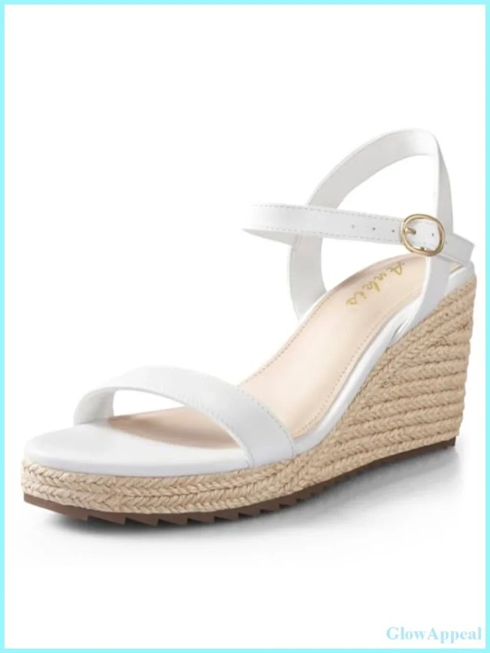 Platform Wedge Sandals Open Toe Ankle Strap Espadrille Women Dressy Summer